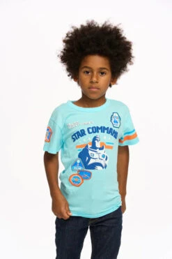 Cotton Jersey Short Sleeve Tee Clear Blue