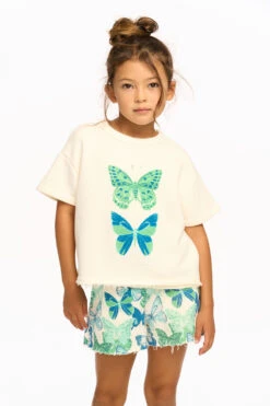 Zuma Cotton Terry Short Sleeve Pullover Coconut Milk Green