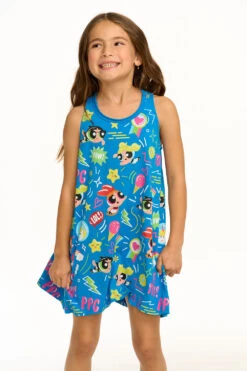 Tank Dress Blue Astroid