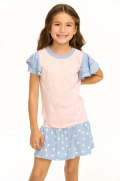 Flutter Sleeve Shirttail Tee Baby Starz