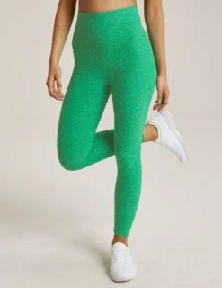 Beyond Yoga Spacedye Caught In The Midi HW Legging Green Grass Heather
