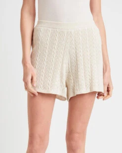 Splendid Cosette Crochet Short Natural