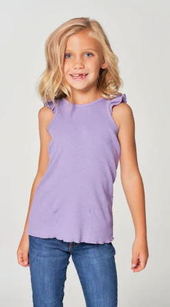 Girls Ruffle Racer Tank Pegasus