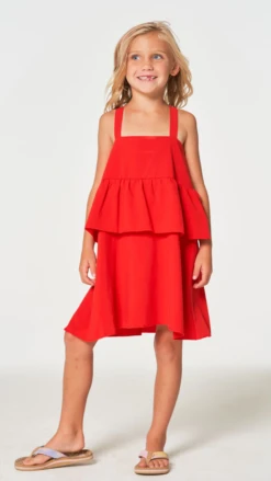 Coastal Flouncy Sundress Fruit Punch