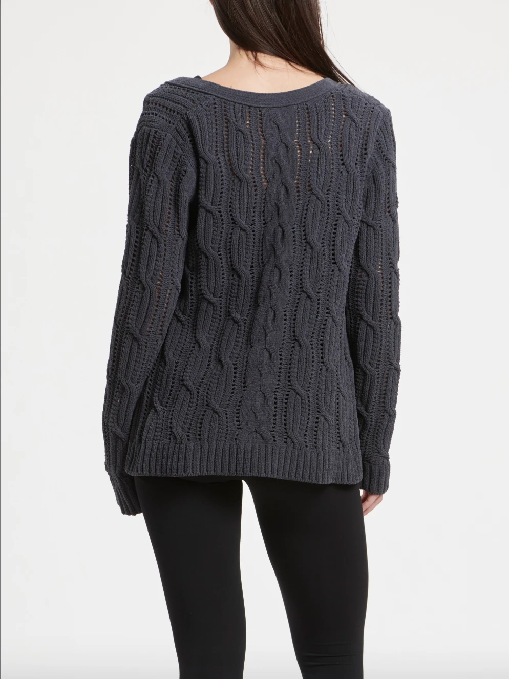 Splendid Mara Cable Cardi Lead 2 Splendid Mara Cable Cardi Lead - Image 2