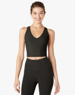 Beyond Yoga Spacedye Always On Cropped Tank Darkest Night