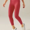 Beyond Yoga Spacedye Walk And Talk HW Capri Legging Paradise Coral Heather