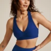 Beyond Yoga Spacedye Lift Your Spirits Bra Electric Royal Heather