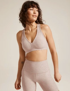 Beyond Yoga Spacedye Lift Your Spirits Bra Chai