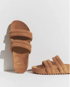 Varley Giles Quilted Slides 2.0 Chanterelle