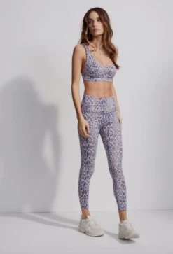 Varley Let's Move High Rise Legging 25 Blue Mix Lace Snake