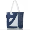Dockside RVS Tote White Navy