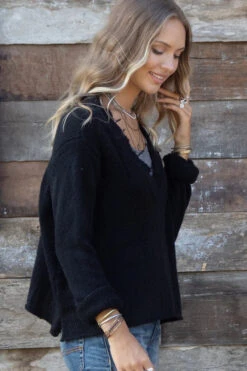 DESTROYED V SOLID BLACK SWEATER -FitGear Hub destroyed v solid black 6 1080x jpg