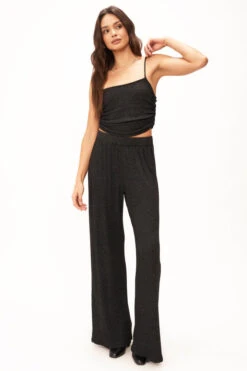 Catch Flights Rib Fitted Tank Black