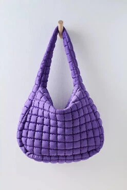 FREE PEOPLE Quilted Carry All Vivid Violet